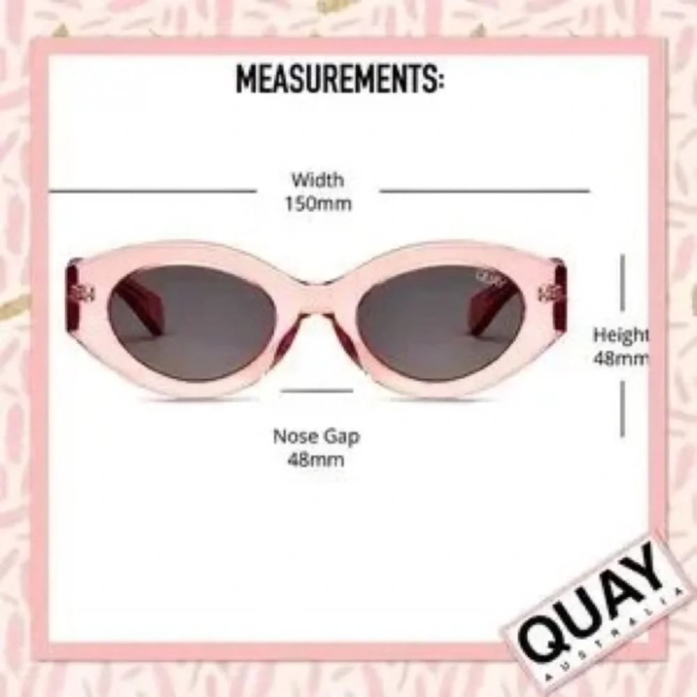 Quay Australia Pink Oval Sunglasses